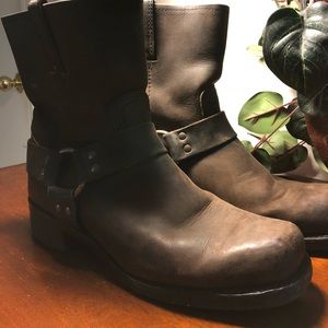 Frye Leather Harness Boots